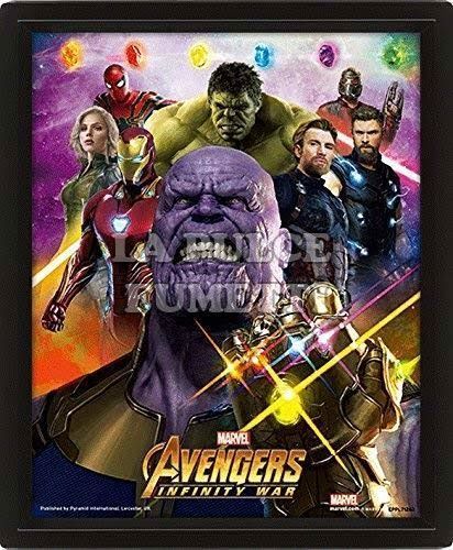 AVENGERS INFINITY WAR LENTICULAR 3D POSTER  25X20